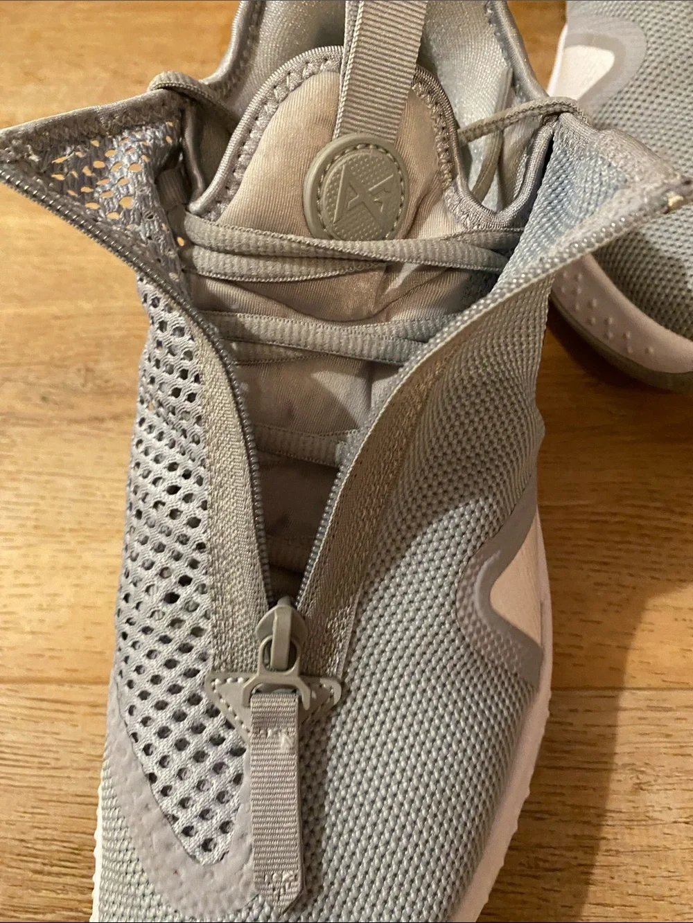 Nike Light Gray and Black Athletic Sneakers